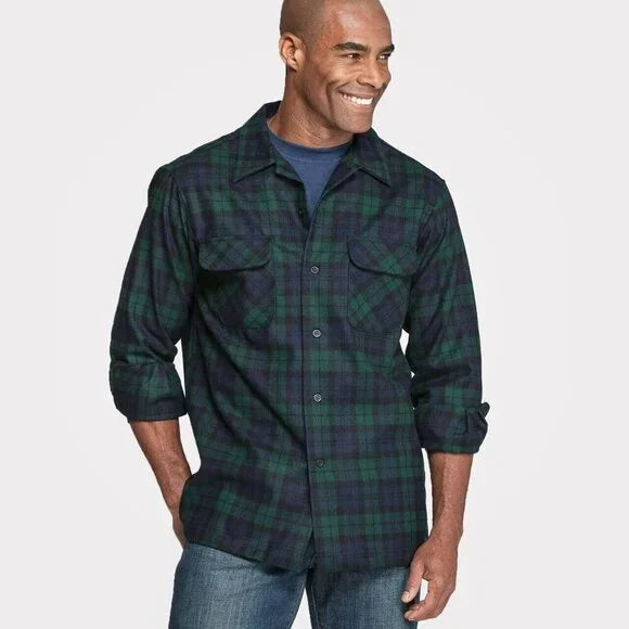 Grayers Men's Heritage Flannel Long Sleeve Cotton Plaid Shirt