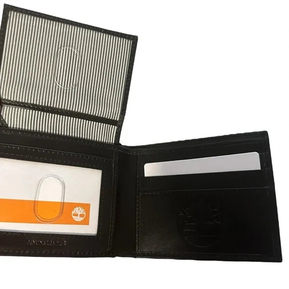 Timberland BROWN Leather Passcase Wallet