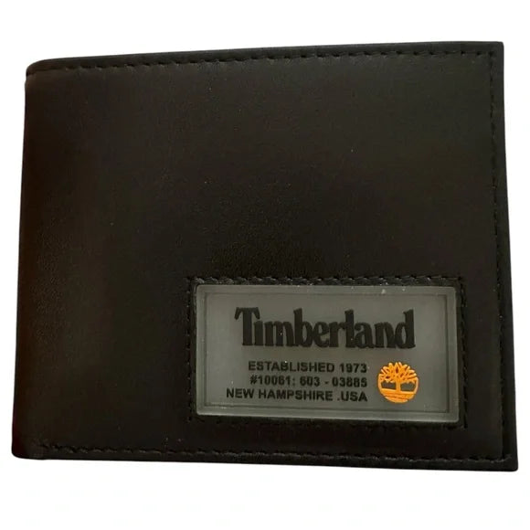 Timberland BROWN Leather Passcase Wallet