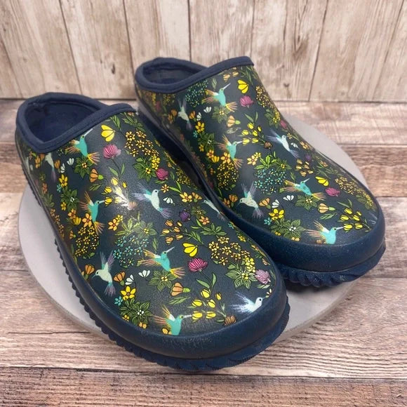 Western Chief Women's Waterproof Slip-On Garden Clog Hummingbird