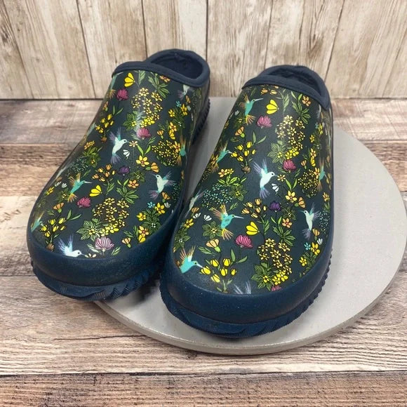 Western Chief Women's Waterproof Slip-On Garden Clog Hummingbird