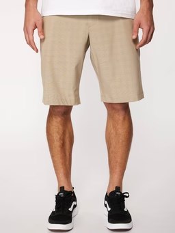 Hang Ten Mens Flat Front Blue Check 4-Pocket Golf Short -