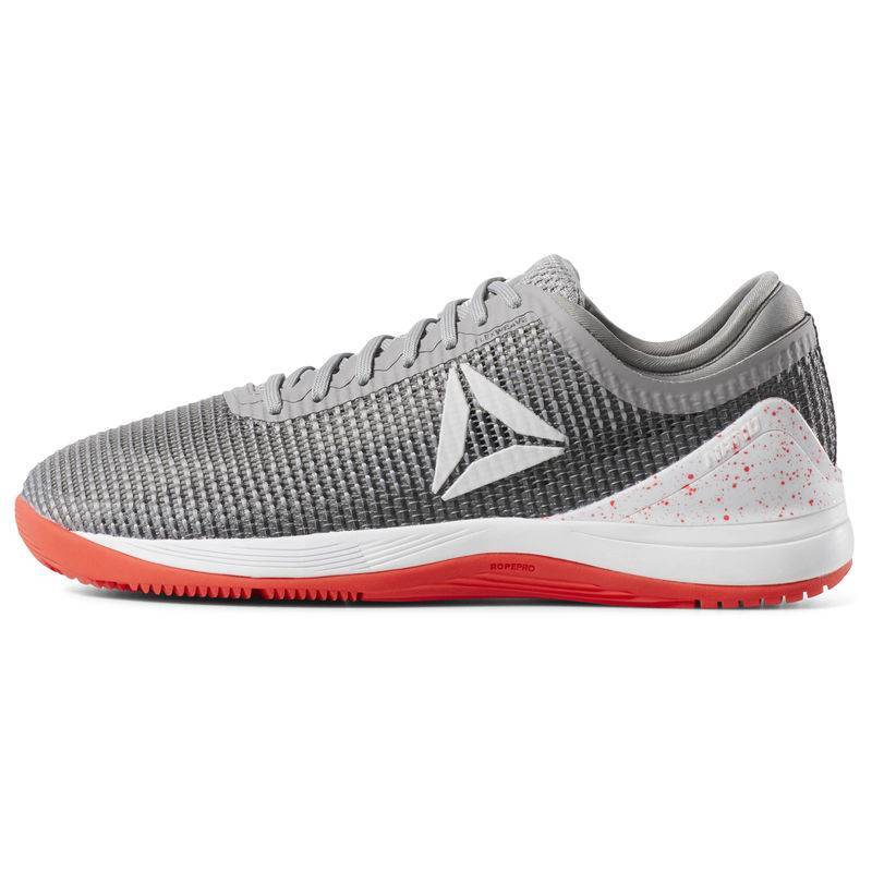 Reebok Crossfit Nano 8.0 Womens Gray Mesh Low Top Athletic Cross Training Shoes