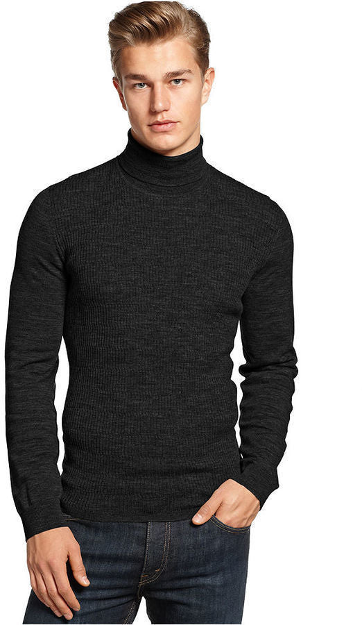 Calvin Klein Mens Turtleneck Tigers Eye