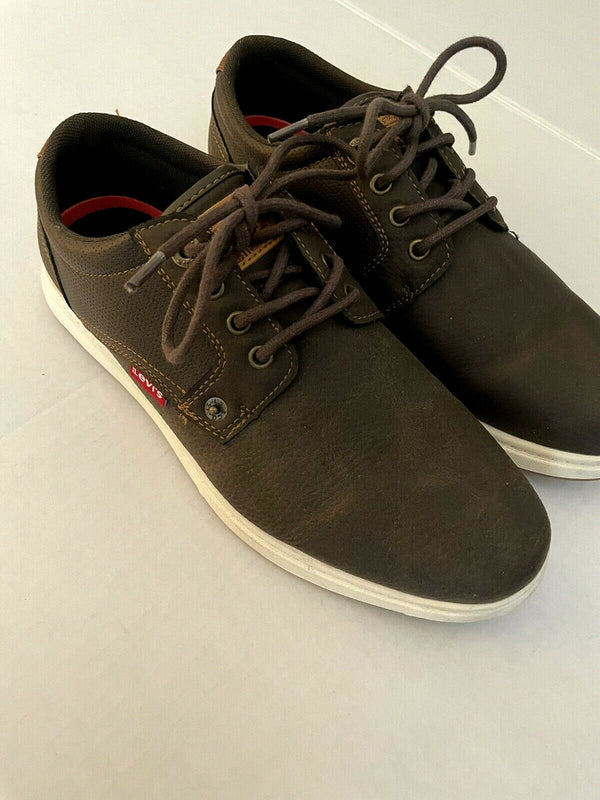 Levi's Dark Brown Casual Comfort Shoes Lace Up Sneakers Low Tops Men's