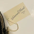 Universal Thread Black & Cream Woven Fabric Half Circle Clutch
