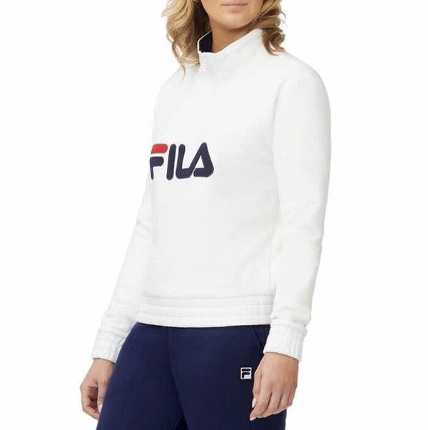 Fila Ladies' 1/4 Zip sweatshirt White