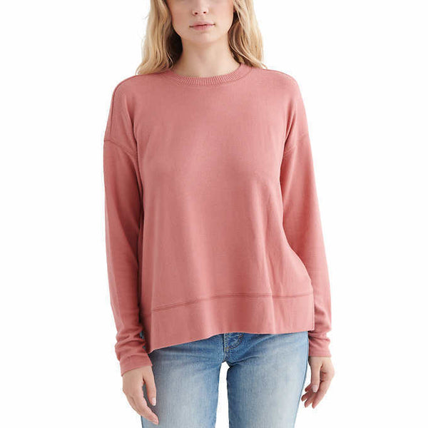 Lucky Brand Women's Long Sleeve Cozy Crewneck Sweater