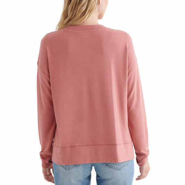 Lucky Brand Women's Long Sleeve Cozy Crewneck Sweater