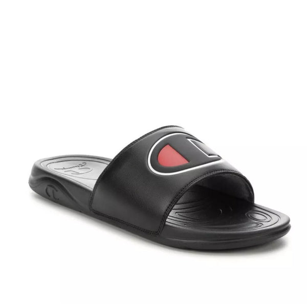 Champion Slide Sandal Men's  Black/White/Red