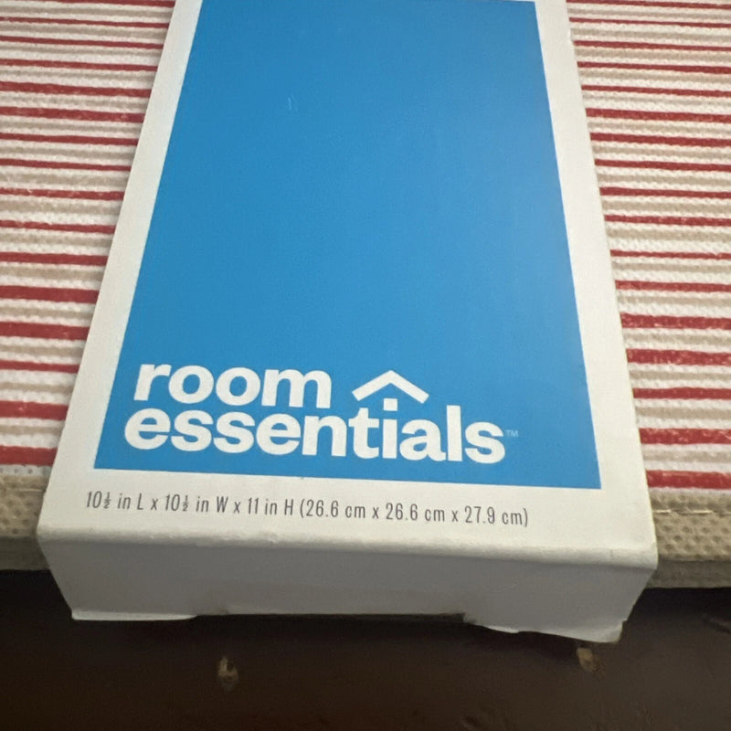 Room Essentials Striped Storage Bin (10.5” L, 10.5” W, 11” H)