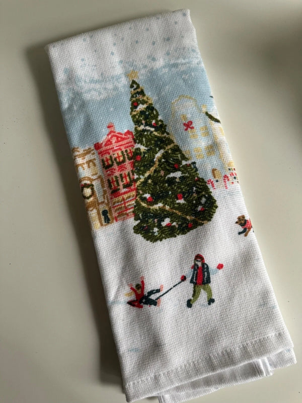 Christmas Winter Wonderland Terry Target Hand Towel Dish New 15 x 25