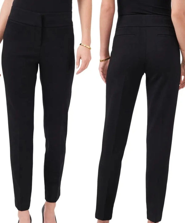 Vince Camuto Ponte Skinny Ankle Pants Rich (BLACK)