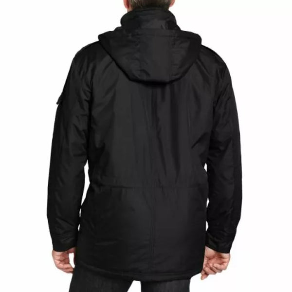 Hawke & Co Men's Cullen Removable Hood Heavyweight Warm Bib Jacket