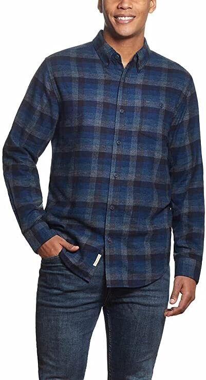 Grayers Men's Heritage Flannel Long Sleeve Cotton Plaid Shirt,