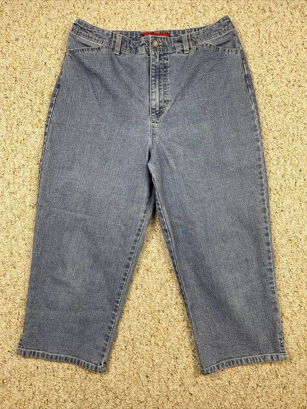 Gloria Vanderbilt Women's Denim Stretch Capri Super cute light blue