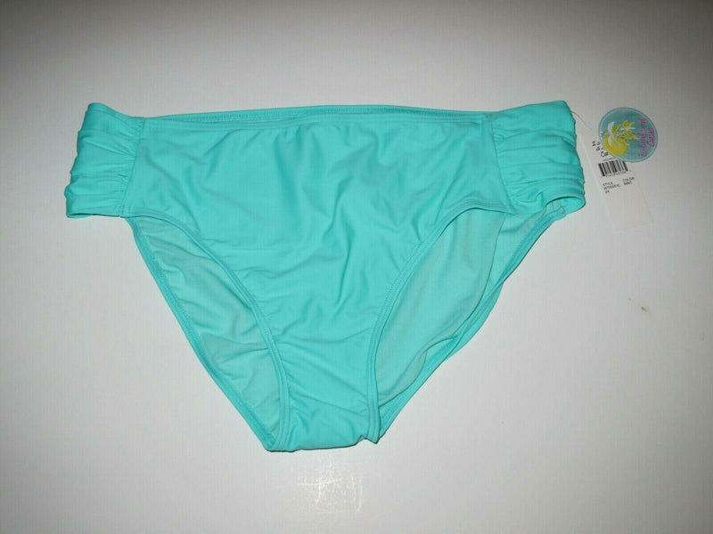 Island Soul Curve Women's  Aqua Blue Brief Swimsuit Tankini Bikini Bottoms