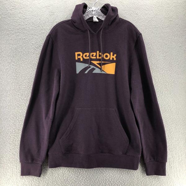 Reebok Mens Sweatshirt Classic Pullover Hoodie 90s Hip Hop Logo Medium Sweater