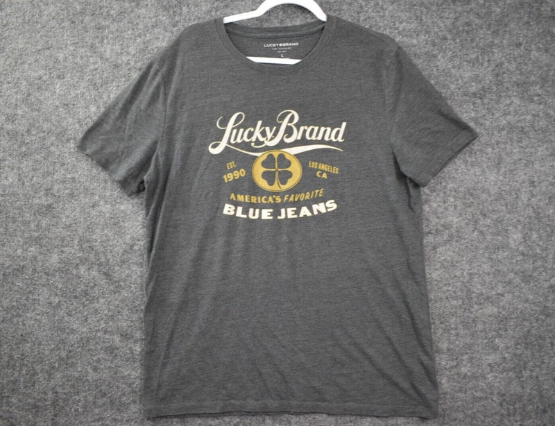LUCKY BRAND Men's Short Sleeves Graphic Crew Neck T Shirt