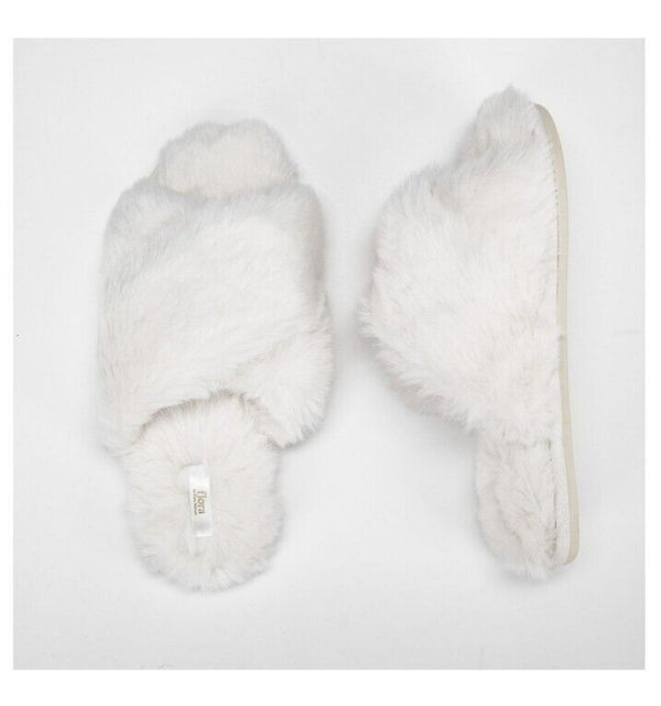 Flora Nikrooz Ladies Criss Cross Slide Slippers