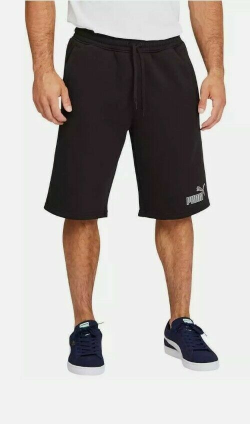 PUMA Men's Drawstring Waist Side Pocket Fleece Shorts,