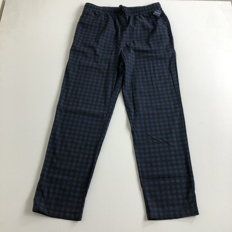 Nautica Mens Sleepwear 2 Pack Blue Checkered Plaid Fleece Pajama Pants
