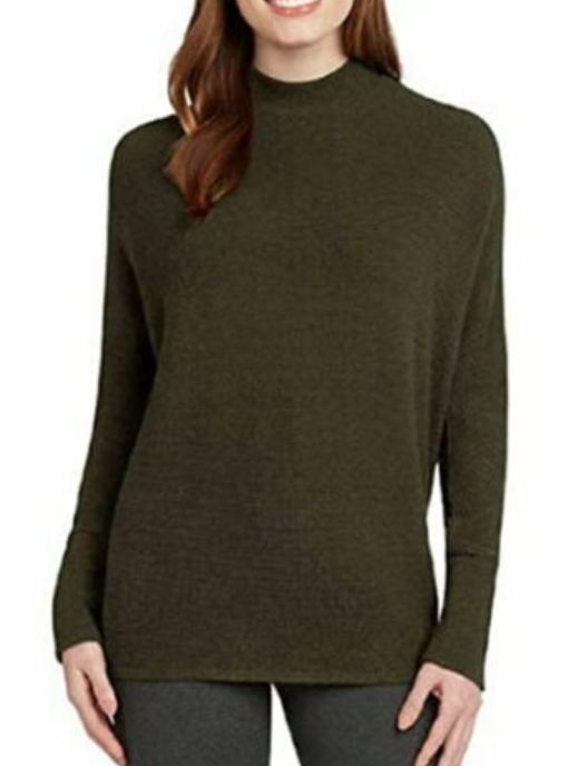 Matty M Women's Mock Neck Long Sleeve Top Comfy