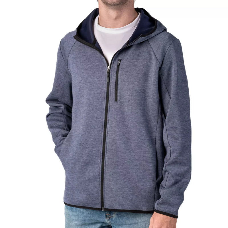 Zeroxposur Men Hoodie Full Zip-Navy