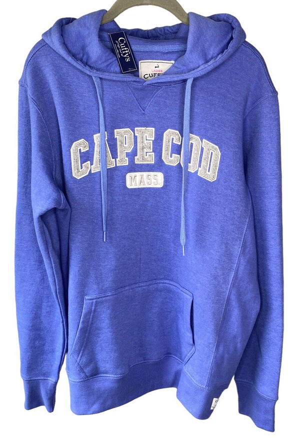 CUFFY'S OF CAPE COD Womens Hoodie Sweatshirt Blue Heather