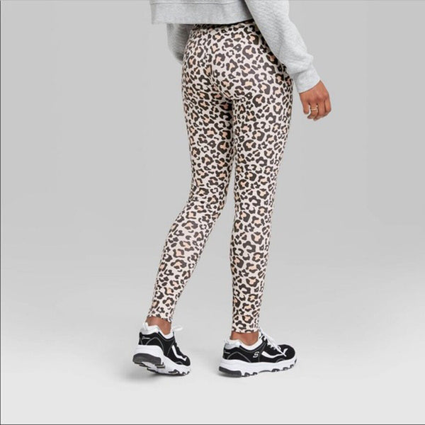 Wild Fable Womens High-Rise Legging Animal Print Cotton/Spandex Leopard Spot