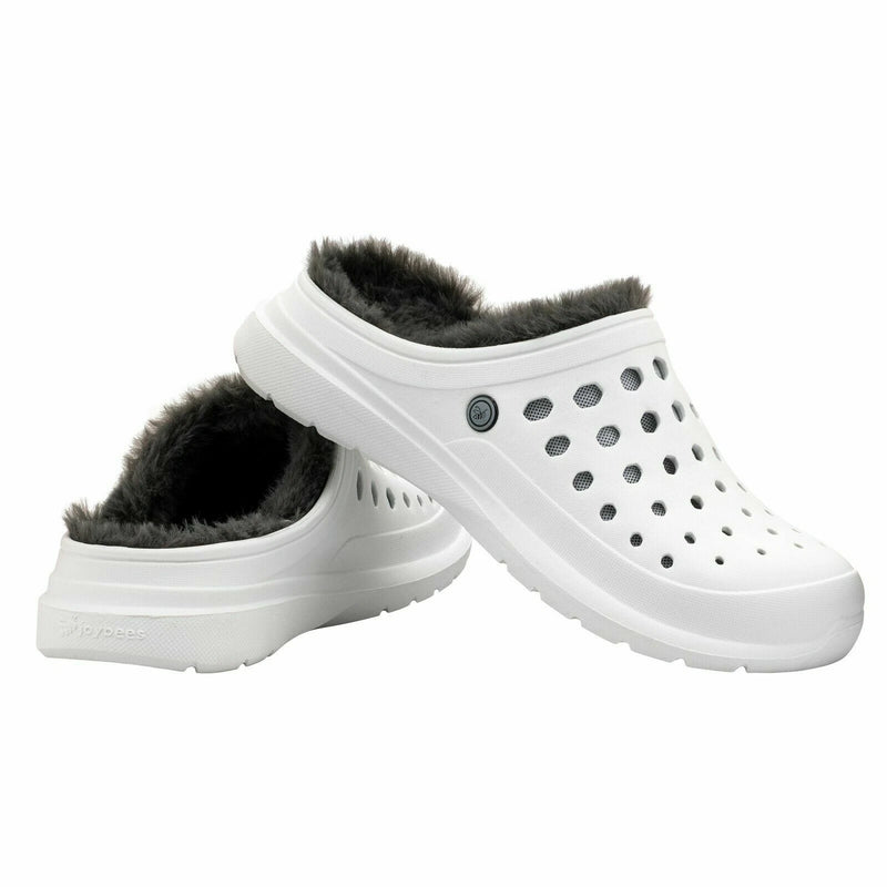 Joybees Women's Faux Fur Lined Comfort Slip On Clog