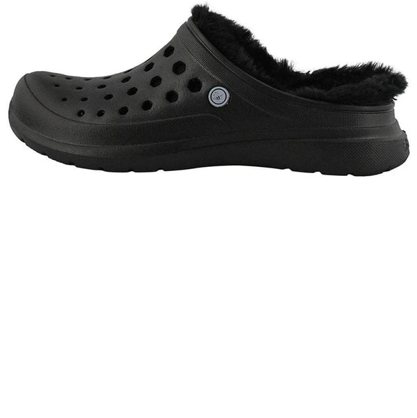 Joybees Women's Faux Fur Lined Comfort Slip On Clog