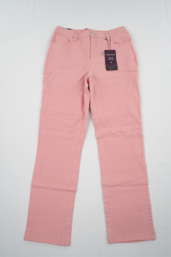 Gloria Vanderbilt Women's Average Amanda Jeans KB8 Coral Essence Pink Size :8