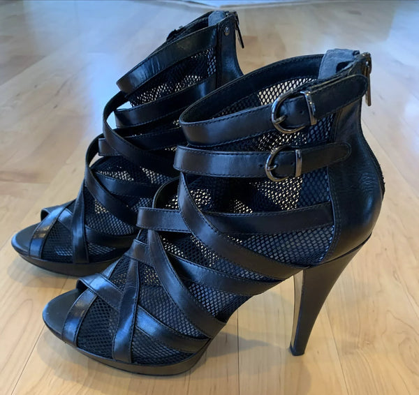 Kenneth Cole Women’s High Heel Mesh Gladiator Sandals