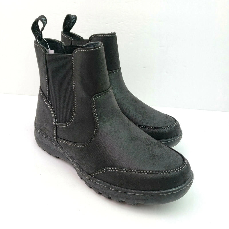 Khombu Women's Black Charlotte Cushioned Footbed Pull-On Boots