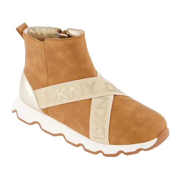 DKNY Girls Sydney Metallic Gym Booties