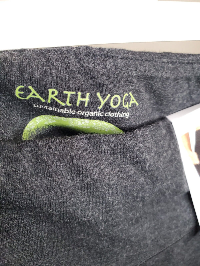 Earth Yoga Charcoal Heather Gray Studio Utility Cropped Ankle Leggings