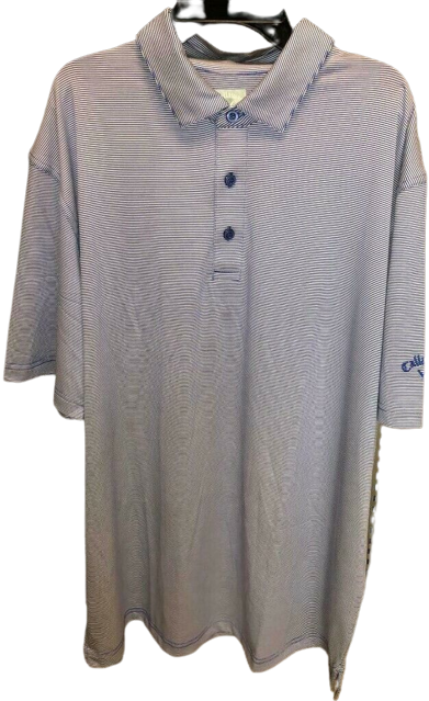 CALLAWAY NEW Golf Polo Shirt Striped NWT opti-dri