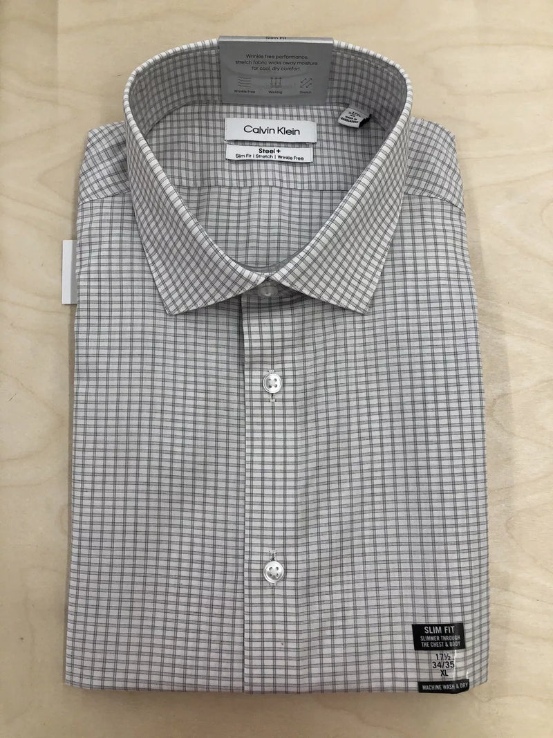 Calvin Klein Slim Fit Stretch Wrinkle Free Dress Shirt Mauve