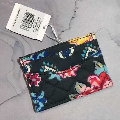 Vera Bradley Ladies Iconic Slim Card Case Pretty Posies