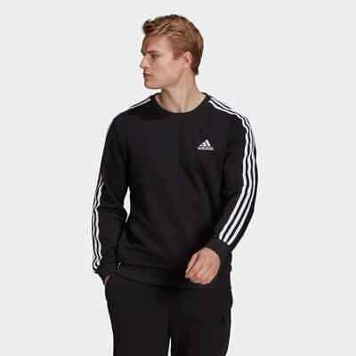 Adidas Men’s 3-Stripe Fleece Crew Neck Sweatshirt,