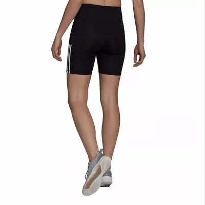 Women’s Adidas 3-Stripe Aeroready Active Biker Short Black/White,