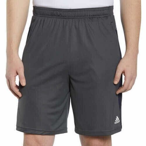 Adidas Men’s Active Gray Shorts with Zipper Pockets , Gray ,