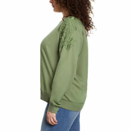 Gloria Vanderbilt Women's Sweater Pullover with Lace