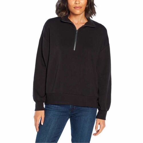 Women's Three Dots Relaxed Fit Cozy Quarter Zip Pullover