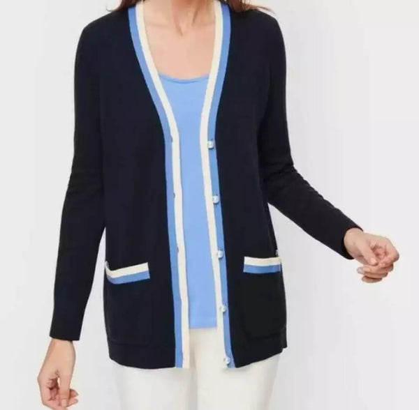 Talbots Women's Super Soft Tipped Cardigan