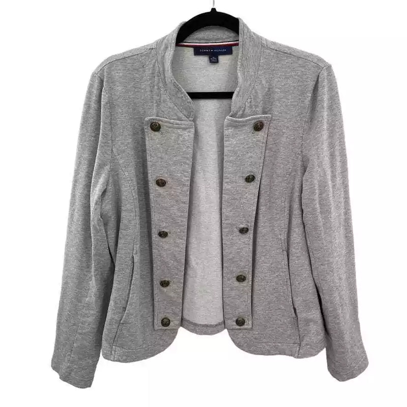 TOMMY HILFIGER Casual Band Blazer Jacket Women's Sky Captain