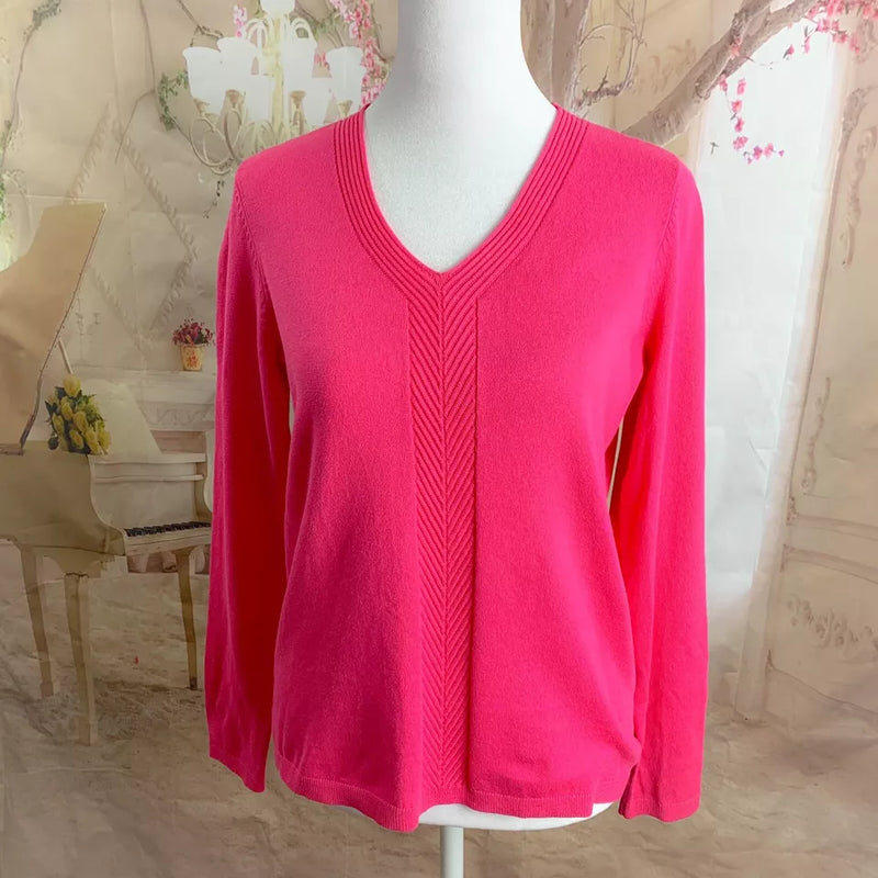 Talbots Women’s V Neck Sweater Size Small Petite