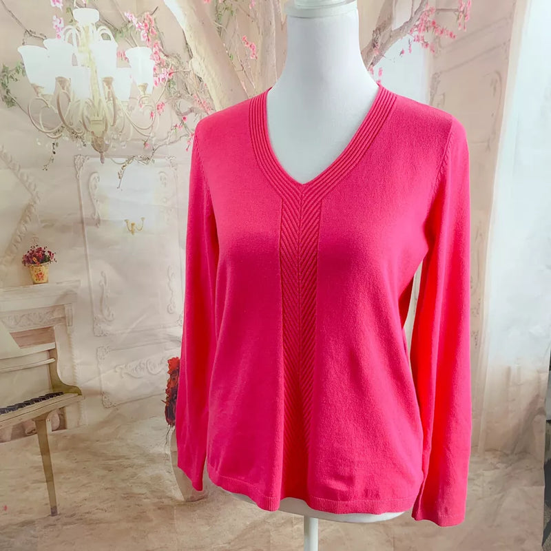 Talbots Women’s V Neck Sweater Size Small Petite