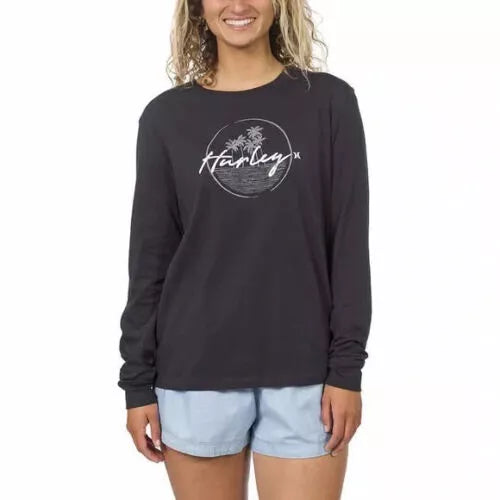 Hurley Ladies' Long Sleeve Graphic Tee B11